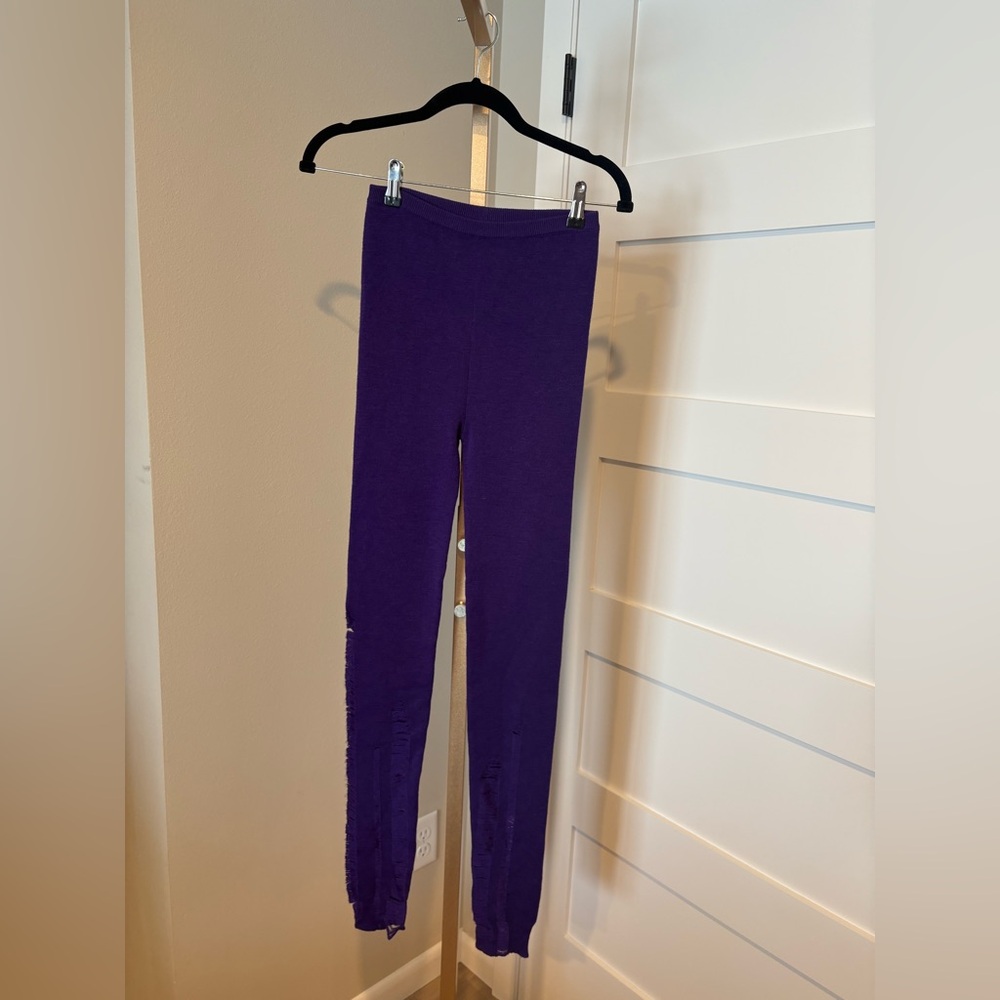Mason Margiela Purple Tights. Tagged Women’s M Fits Small. MSRP $575. Pre Owned.